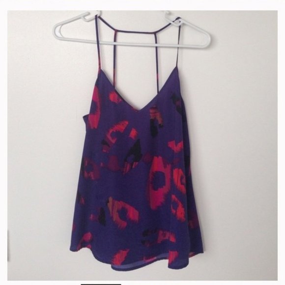 Rory Beca Tank Top Small Purple Pink Spaghetti Strap Womens Night Out - Picture 2 of 7
